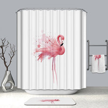 Load image into Gallery viewer, 3D Red Flamingo Curtain