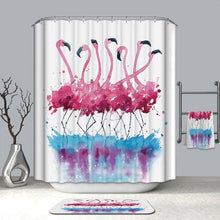 Load image into Gallery viewer, 3D Red Flamingo Curtain