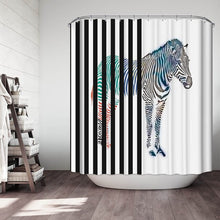 Load image into Gallery viewer, 3D Colorful Zebra Curtain