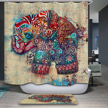 Load image into Gallery viewer, 3D Cartoon Elephant Curtain